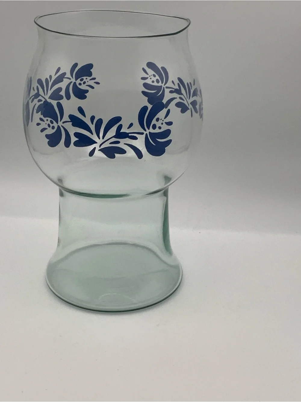 Pfaltzgraff Yorktowne Glass candle holder large,Flower Vase,floating candle vase